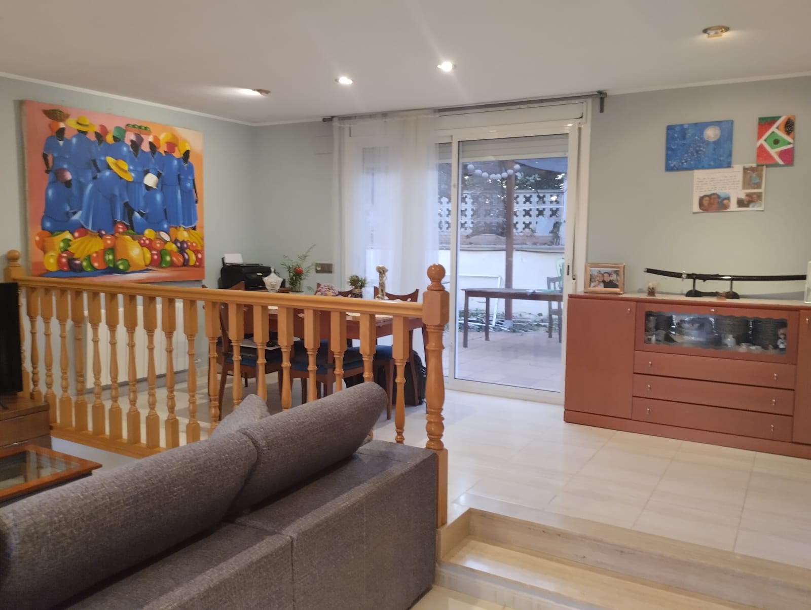 Salón-comedor en dos ambientes