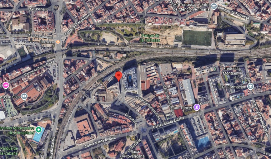 Vista aérea de la parcela